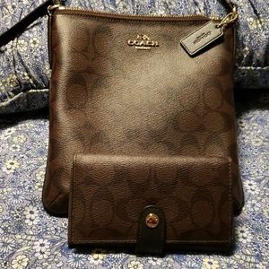 Coach crossbody and wallet